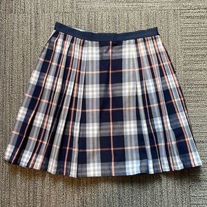 NEW Urban Outfitters Plaid Pleated Mini Skirt Size XS